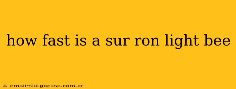 how fast is a sur ron light bee