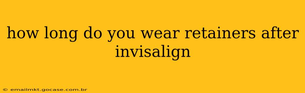 how long do you wear retainers after invisalign