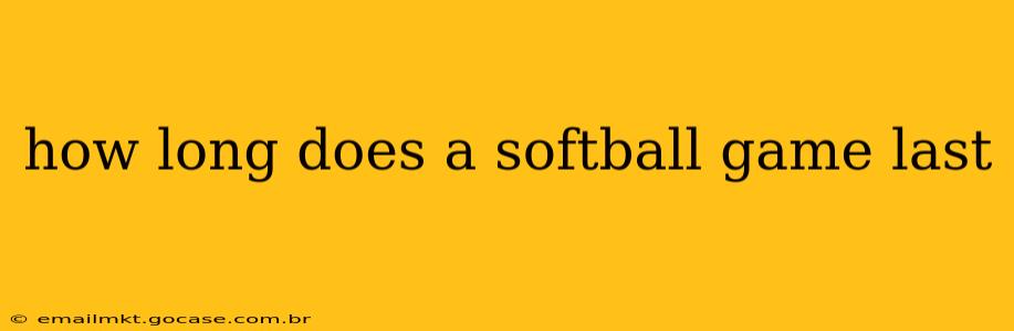 how long does a softball game last
