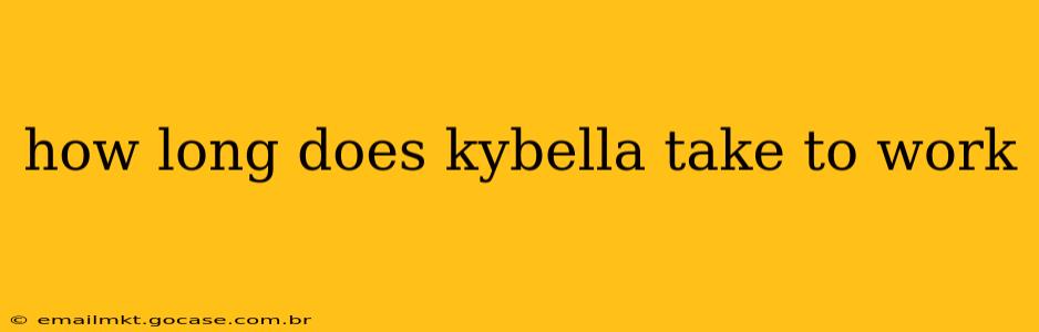 how long does kybella take to work