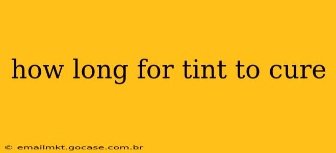 how long for tint to cure