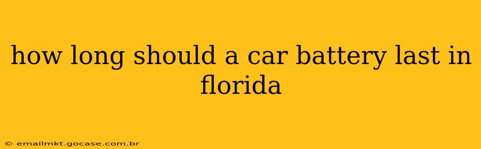 how long should a car battery last in florida