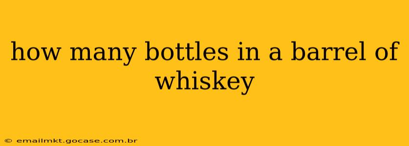 how many bottles in a barrel of whiskey