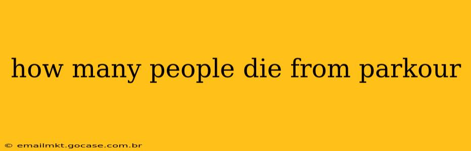 how many people die from parkour