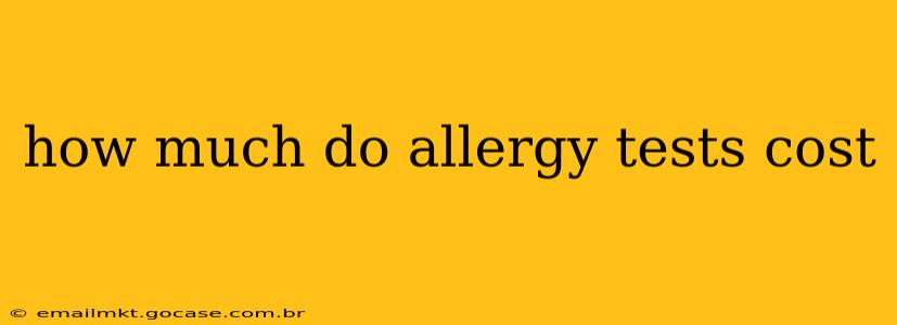 how much do allergy tests cost