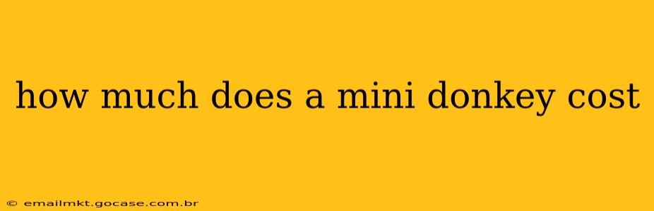 how much does a mini donkey cost