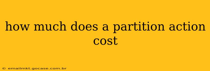 how much does a partition action cost
