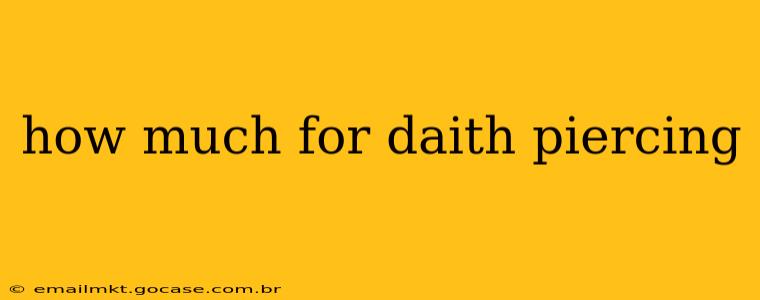 how much for daith piercing