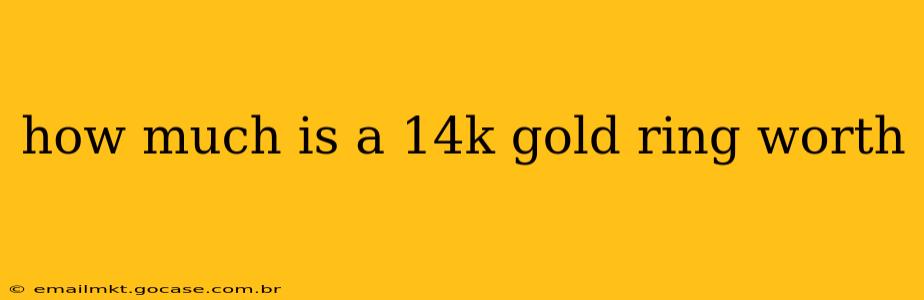 how much is a 14k gold ring worth