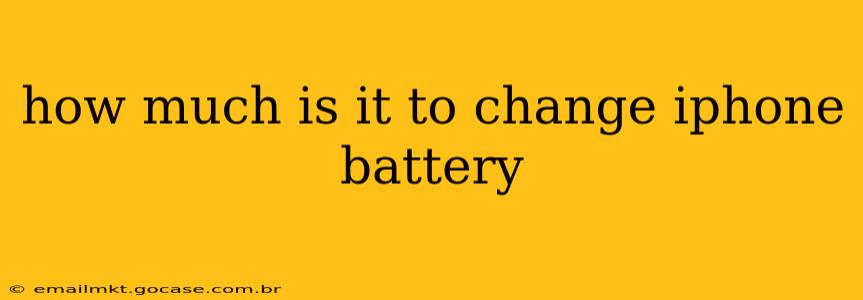 how much is it to change iphone battery