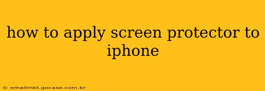 how to apply screen protector to iphone