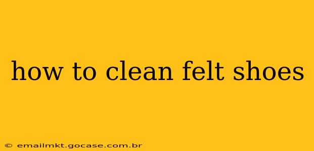 how to clean felt shoes