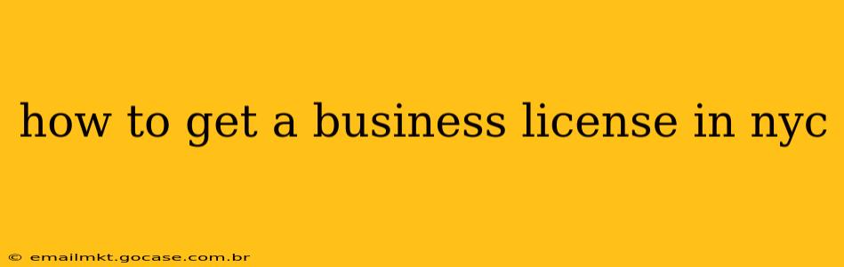 how to get a business license in nyc