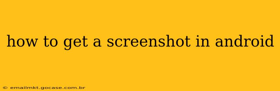 how to get a screenshot in android