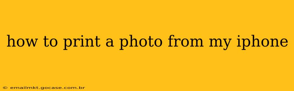 how to print a photo from my iphone