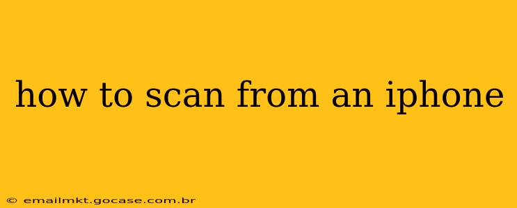 how to scan from an iphone