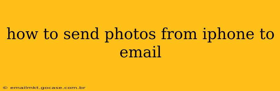 how to send photos from iphone to email