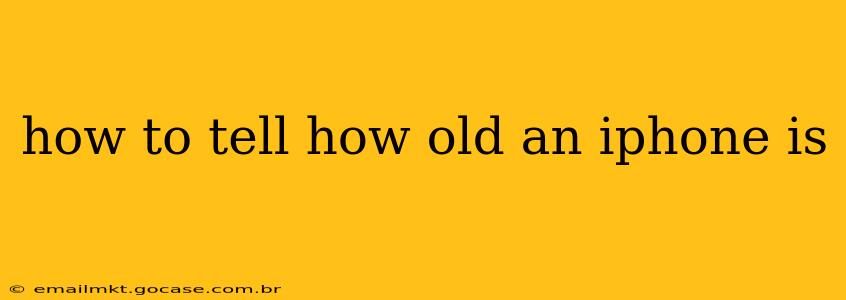 how to tell how old an iphone is
