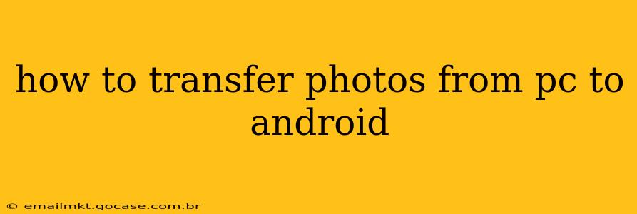 how to transfer photos from pc to android