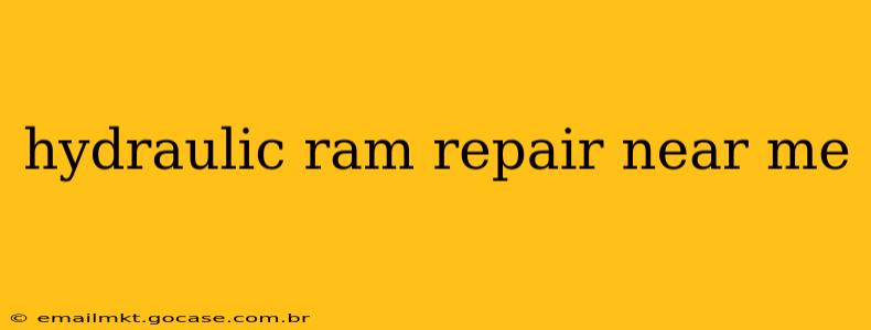hydraulic ram repair near me