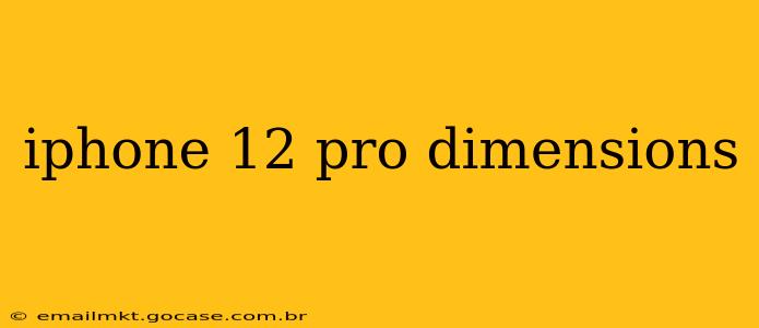 iphone 12 pro dimensions