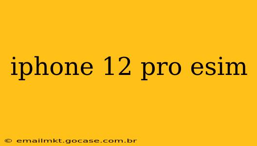 iphone 12 pro esim