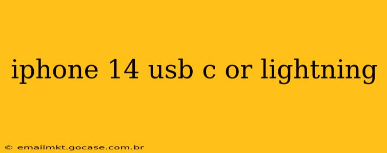 iphone 14 usb c or lightning