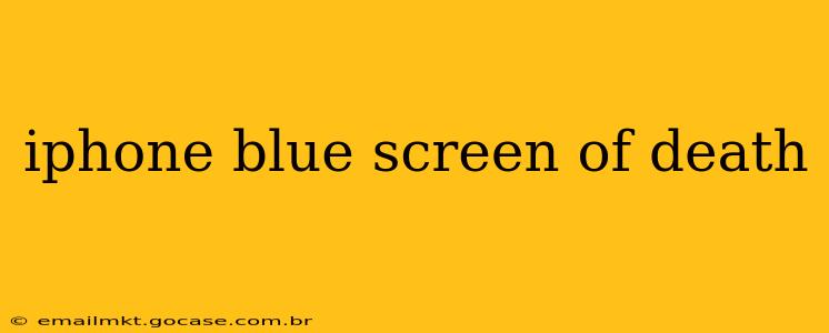 iphone blue screen of death