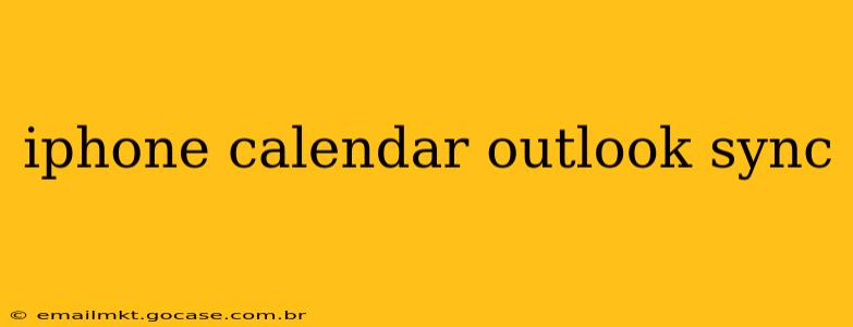 iphone calendar outlook sync