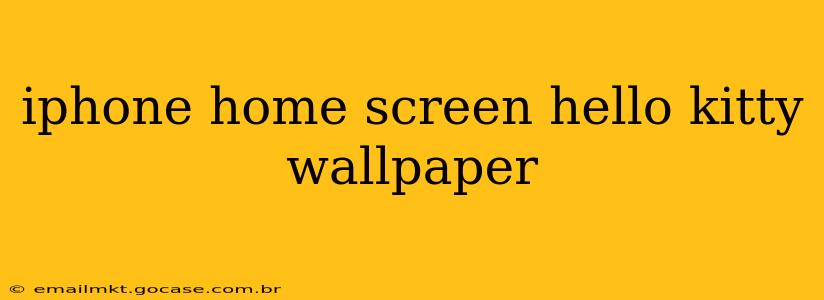 iphone home screen hello kitty wallpaper