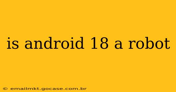 is android 18 a robot
