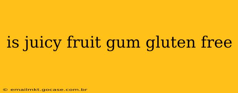 is juicy fruit gum gluten free