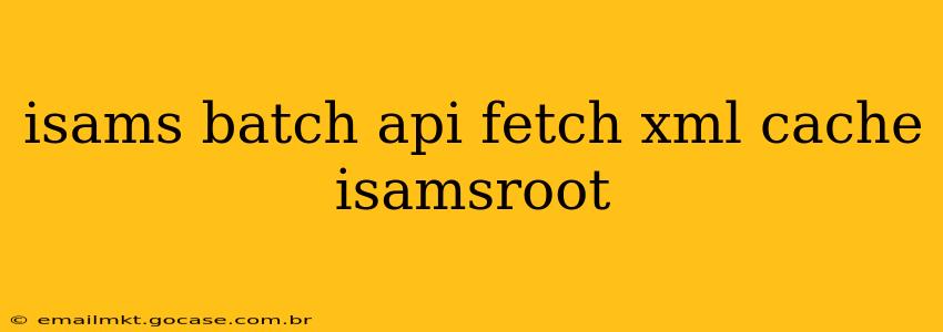 isams batch api fetch xml cache isamsroot