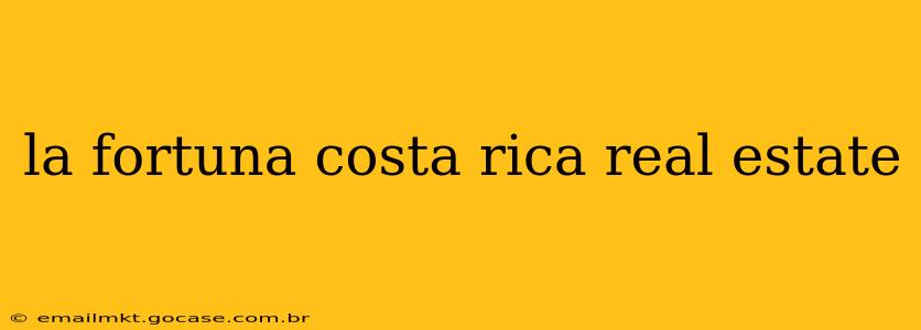 la fortuna costa rica real estate
