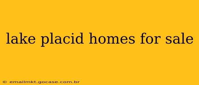 lake placid homes for sale