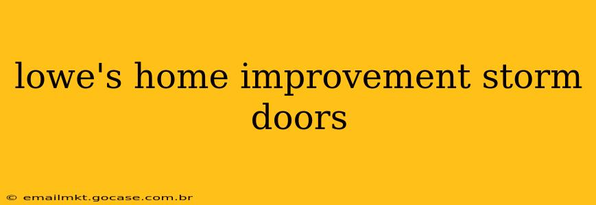 lowe's home improvement storm doors