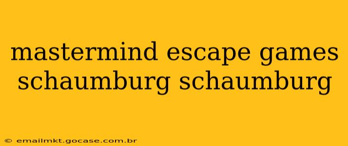 mastermind escape games schaumburg schaumburg