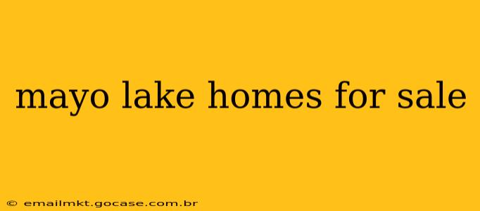 mayo lake homes for sale