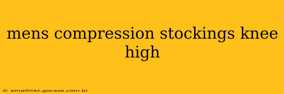 mens compression stockings knee high