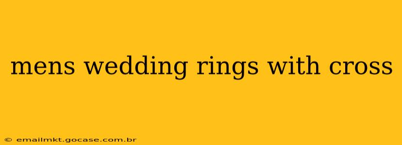 mens wedding rings with cross