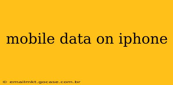 mobile data on iphone