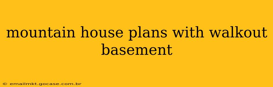 mountain house plans with walkout basement