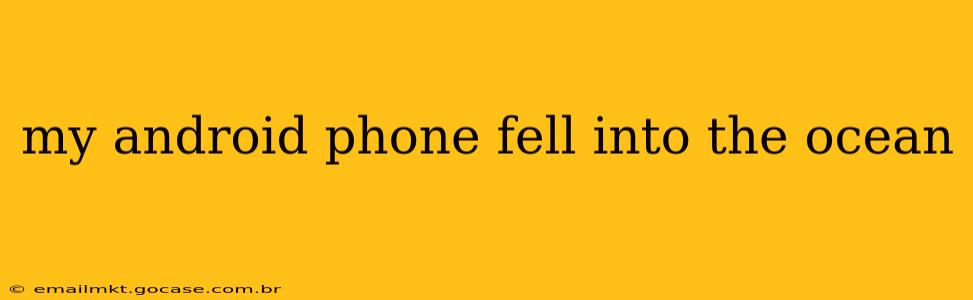 my android phone fell into the ocean