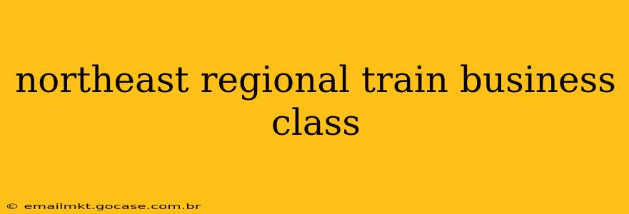 northeast regional train business class