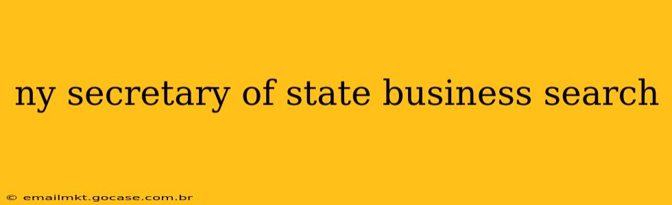 ny secretary of state business search