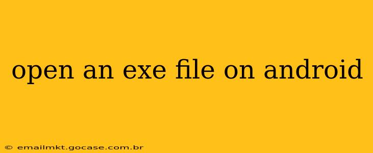 open an exe file on android