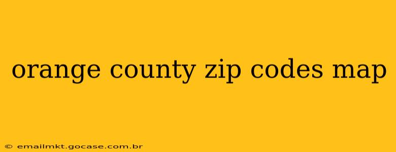 orange county zip codes map
