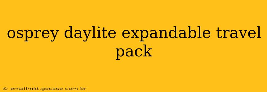 osprey daylite expandable travel pack