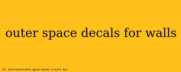 outer space decals for walls