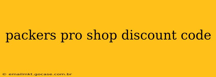 packers pro shop discount code